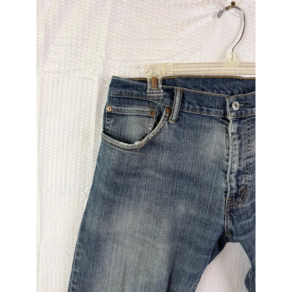 Levis 514 Slim Straight Jeans Mens 36x30 Medium Wash Blue Denim Pants